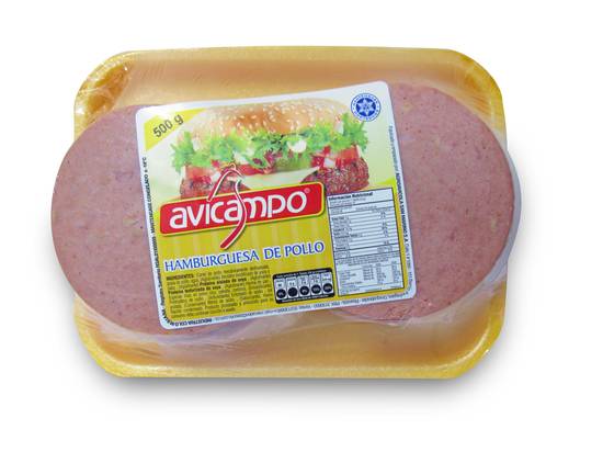 Hamburguesa de Pollo · Avicampo