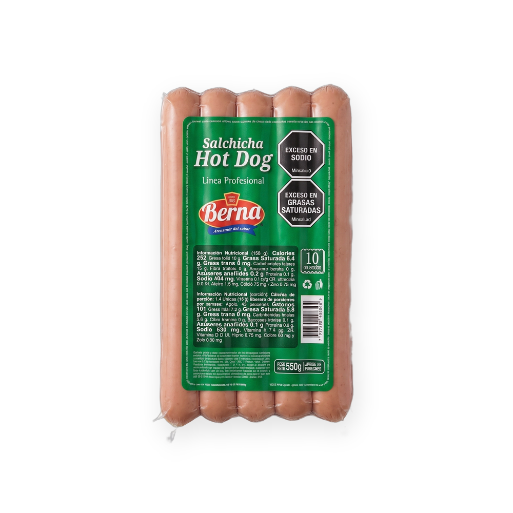 Salchicha Hot Dog · Berna