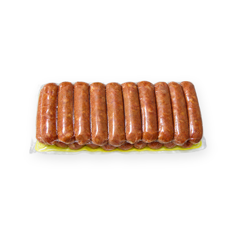 Chorizo de Cerdo · Rica, reverso del empaque