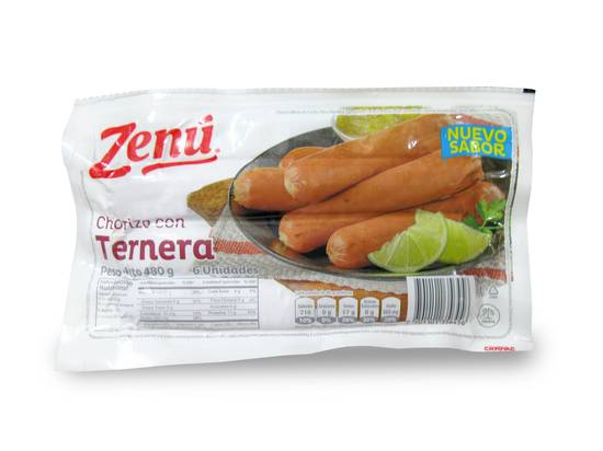 Chorizo con Ternera · Zenú