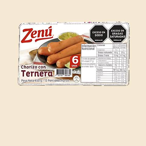 Salchicha P.O.P. Tradicional · Zenú