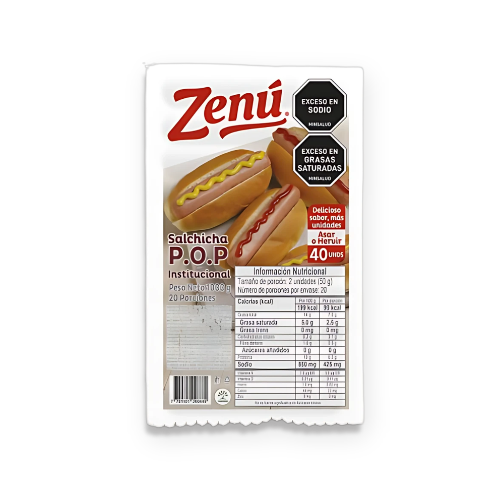 Salchicha P.O.P. Tradicional · Zenú