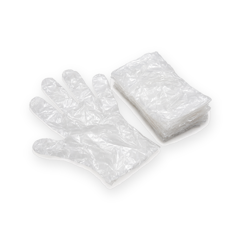 Guantes plásticos