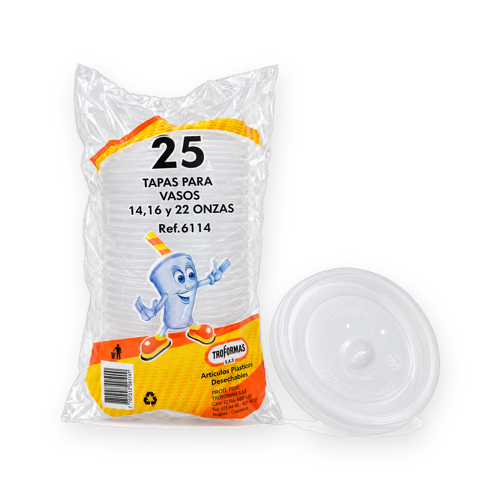 Tapa para vaso 14 y 16 oz · Troformas