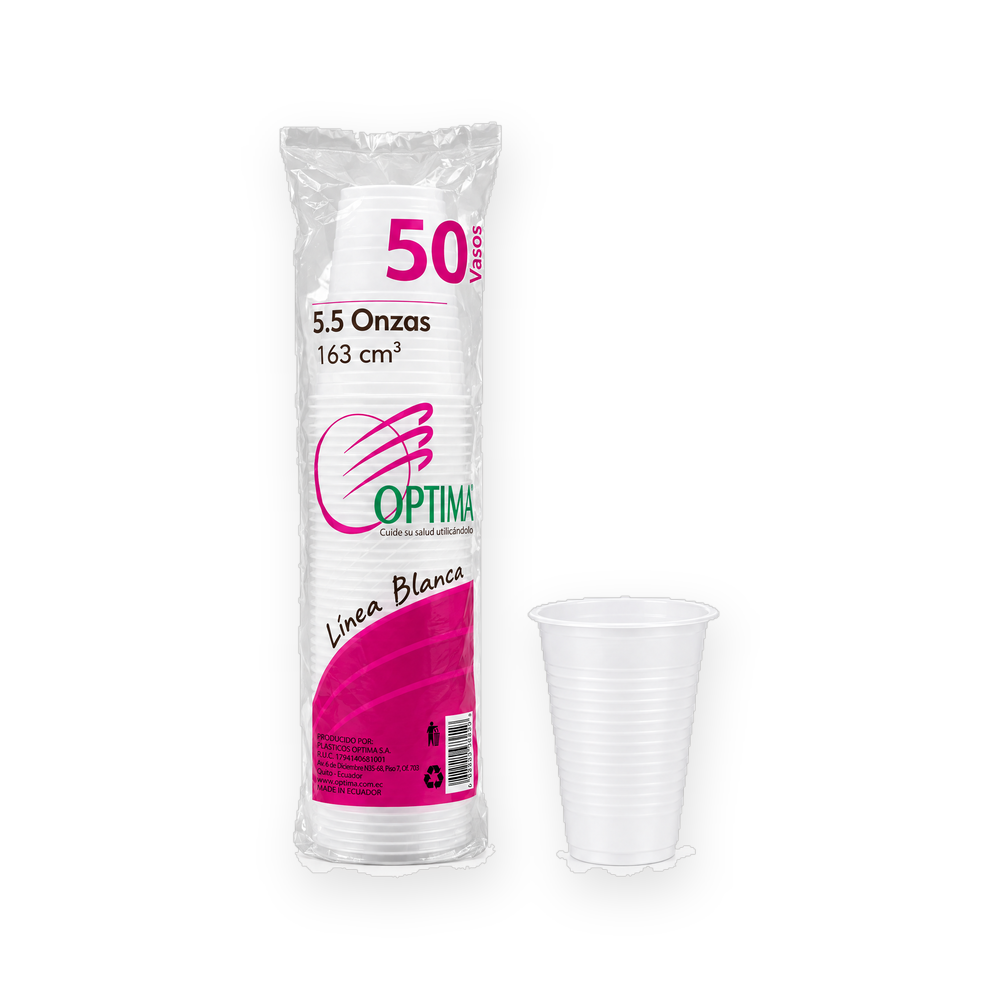 Vaso transparente 5.5 oz · Optima